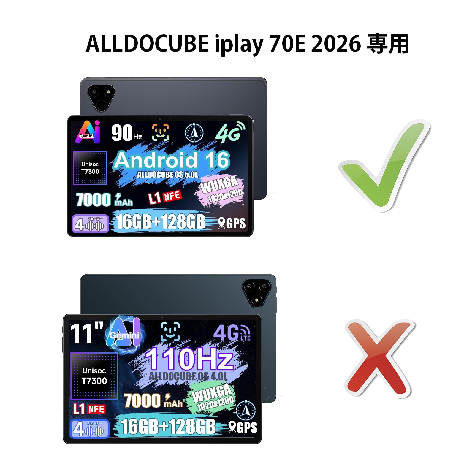 Amazon.co.jp: ALLDOCUBE iPlay70E ケース 2026 新型 11インチ 三